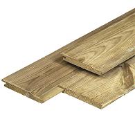 Geïmpregneerd Grenen Overhangend Rabat Geschaafd Werkende breedte 127 mm 16x140 mm 300 cm