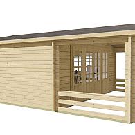 Blokhut - Tuinhuis Nottingham | 58 mm | vuren onbehandeld
