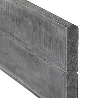 Berton©-motiefplaat smal antraciet H26 x D4,8 x L184 cm blokhutprofiel