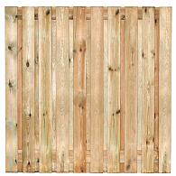 Tuinscherm Enschede, groen geïmpregneerd grenen, RVS-geschroefd, 21-planks (19+2) 180 x 180 cm