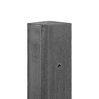 Berton©-paal IJssel antraciet, vlakke kop 10x10x280cm eindmodel met velling
