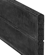 Berton©-motiefplaat smal, antraciet gecoat H26 x D4,8 x L184 cm blokhutprofiel