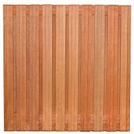 Tuinscherm hardhout kunstmatig gedroogd, 21-planks (19 + 2) Dronten 180 x 180 cm