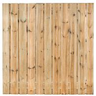 Tuinscherm Zaltbommel, groen geïmpregneerd grenen, RVS-geschroefd, 23-planks (21+2) 180 x 180 cm