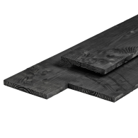 Douglas tuinplank fijnbezaagd zwart geïmpregneerd 22x200 mm 300 cm