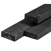 Douglas fijnbezaagd zwart geïmpregneerd 63x175 mm 425 cm