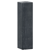 Berton© betonpoer 12,0 x 12,0 x 60,0 cm, antraciet, M16-bus, kleine velling