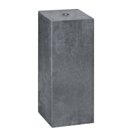 Berton© betonpoer 20,0 x 20,0 x 50,0 cm, antraciet, M16-bus, kleine velling