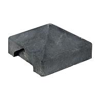 Berton©-afdekpet antraciet diamantkop 14 x 14 x 5 cm tussenmodel
