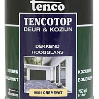 TENCO Top Deur  & Kozijn Dekkend Hoogglans Creme wit (RAL 9001) 0.75 Liter