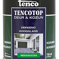 TENCO Top Deur  & Kozijn Dekkend Hoogglans Middengroen 0.75 Liter