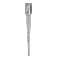 Paalhouder met punt 71x71 mm 75 cm