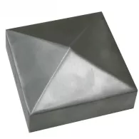 Paal ornament piramide 101x101 mm vuur verzinkt