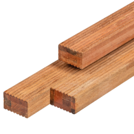 Bangkirai onderconstructie gedroogd, gelamineerd/gevingerlast D5, geschaafd 4rh 4,4 x 6,8 x 395 cm