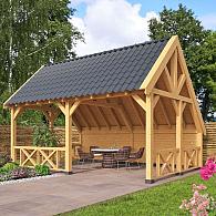 Kapschuur Billund XL Basispakket Red Class Wood 605 x 460 cm