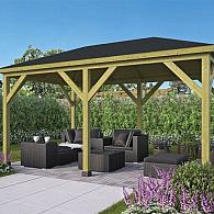 Prieel Grande vuren groen geïmpregneerd