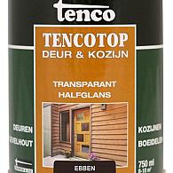 TENCO Top Deur  & Kozijn Dekkend Transparant Ebben 0.75 Liter