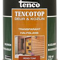 TENCO Top Deur  & Kozijn Dekkend Transparant Iroko/teak 0.75 Liter