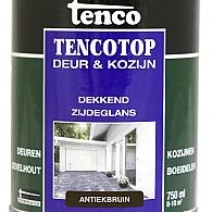 TENCO Top Deur  & Kozijn Dekkend Zijdeglans Antiekbruin 0.75 Liter