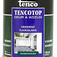 TENCO Top Deur  & Kozijn Dekkend Zijdeglans Donkergroen 0.75 Liter