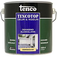 TENCO Top Deur  & Kozijn Dekkend Zijdeglans Gebroken Wit 2.5 Liter