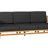 Teak loungeset Riverside 3-zits bank incl. kussens