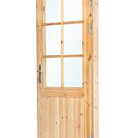 Deur enkel met raam XXL vuren 106,5 x 215 cm