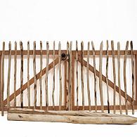 Dubbele kastanjehouten poort