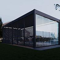 Aluminium overkapping Toronto vrijstaand 360 x 720 x 255 cm antraciet