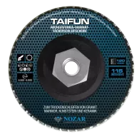 Taifun Diamant Lamellenschijf D115/M14 K120 Zwart