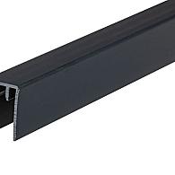 U-bovenprofiel PVC antraciet 1790mm t.b.v. composiet schermplank