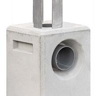 Berton© Betonpoer 20,0x20,0x37,0cm, wit, met HWA