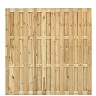 Tuinscherm Ermelo, groen geïmpregneerd grenen, geniet, 23-planks (19+4) 180 x 180 cm