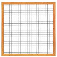 Gaaselement met kader red class wood 4,5 x 7.0 cm