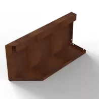 Bloembak Module+ 28cm Uitwendig hoekpaneel (B) 60x28 R