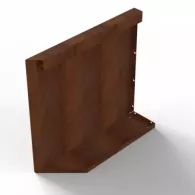 Bloembak Module+ 56cm Uitwendig hoekpaneel (B) 60x56 R