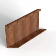 Bloembak Module+ 56cm Parallel paneel  (E) 90x56 L