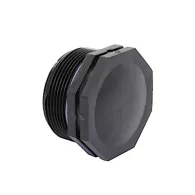 Self-Seal pp stop met rand, 1x buitendraad, 6 bar, 1"
