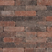 TAMBOUR 20x5x7 cm rood/zwart