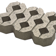 GRASBETONTEGEL 60x40x10 VLAK GRIJS