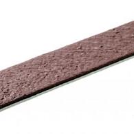 Ecolat recht 14cm x 10mm 2m bruin/ stuk