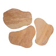 Flagstones Modak, ca. 25-40 mm dik horizontaal verpakt, ca. 4-7 stuks per m2.