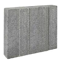 Palissade Suprema Tibet Dark Grey G654 50x12x12 cm, rondom gezaagd en gevlamd, met facet