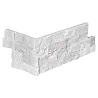 Stone Panels Snow White Marble (40+20)x15x1,5-2,5 cm (1 hoek=1 set)