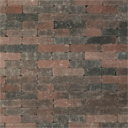 METRO Trommelsteen 20x5x7 cm rood genuanceerd