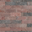 METRO Trommelsteen 21x7x7 cm rood genuanceerd