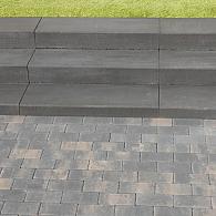 Traptrede 100x35x15 cm indus black kleurecht met facet