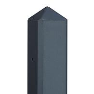 Berton©-paal IJssel antraciet gecoat, diamantkop 10 x 10 x 180 cm tussenmodel