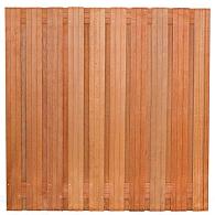 Tuinscherm hardhout kunstmatig gedroogd, 21-planks (19 + 2) Dronten 180 x 180 cm