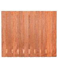 Tuinscherm hardhout kunstmatig gedroogd, 21-planks (19 + 2) Dronten 180 x 150 cm